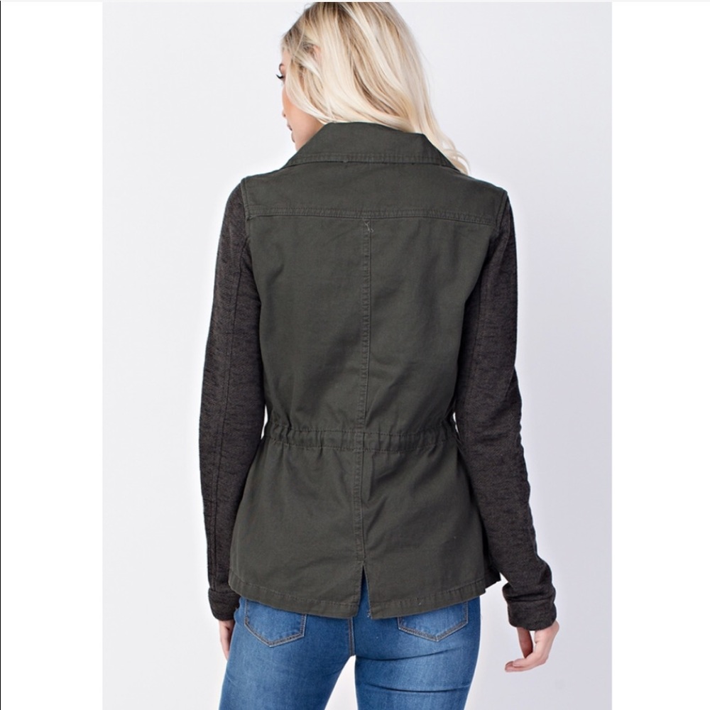 Olive Anorak Jacket - Picture 2 of 3